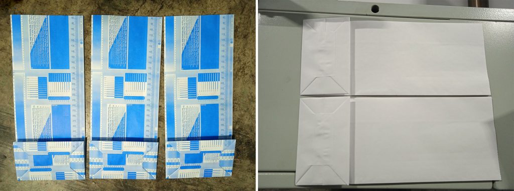 Бумажные пакеты с П-образным дном