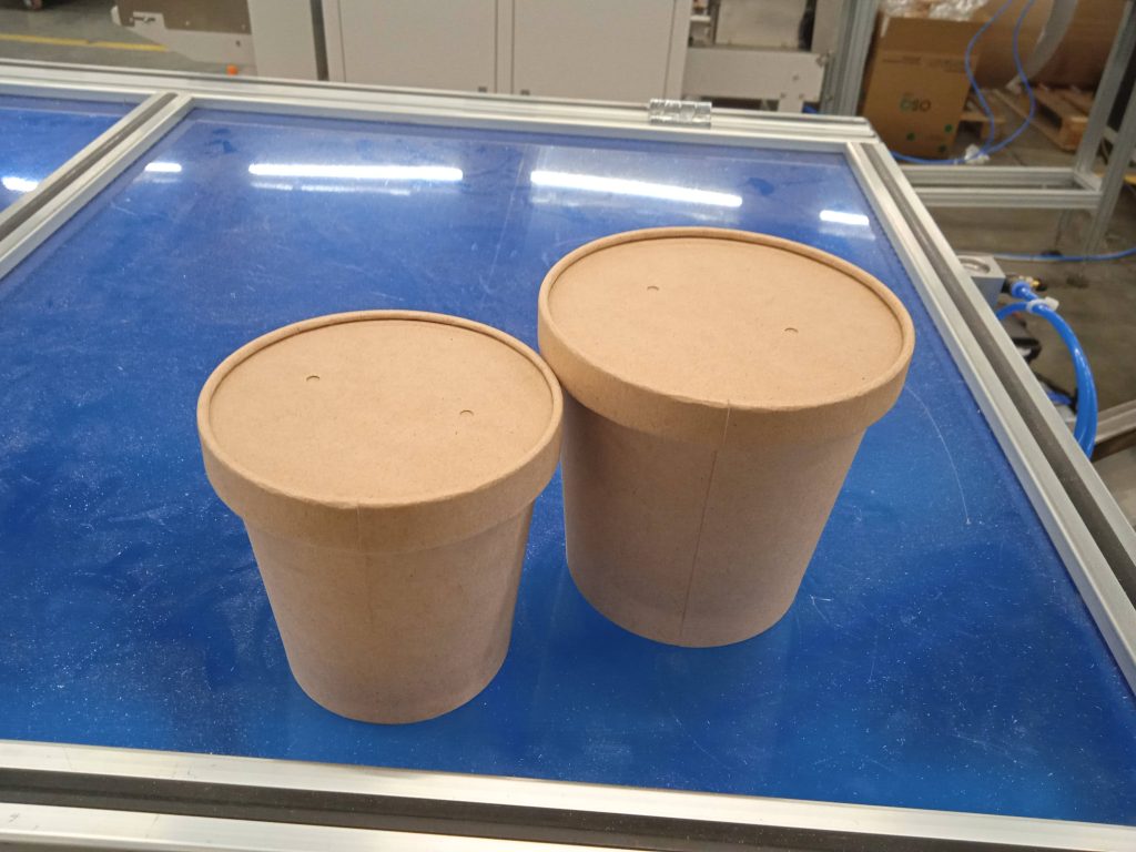 Бумажная посуда - супницы с крышками_оборудование JINGMODA+DEBAO