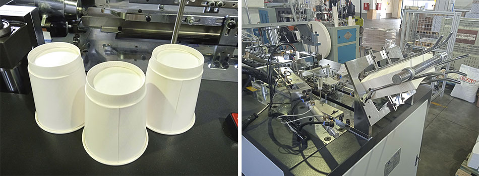 Двухслойные бумажные стаканы для горячих напитков - оборудование
