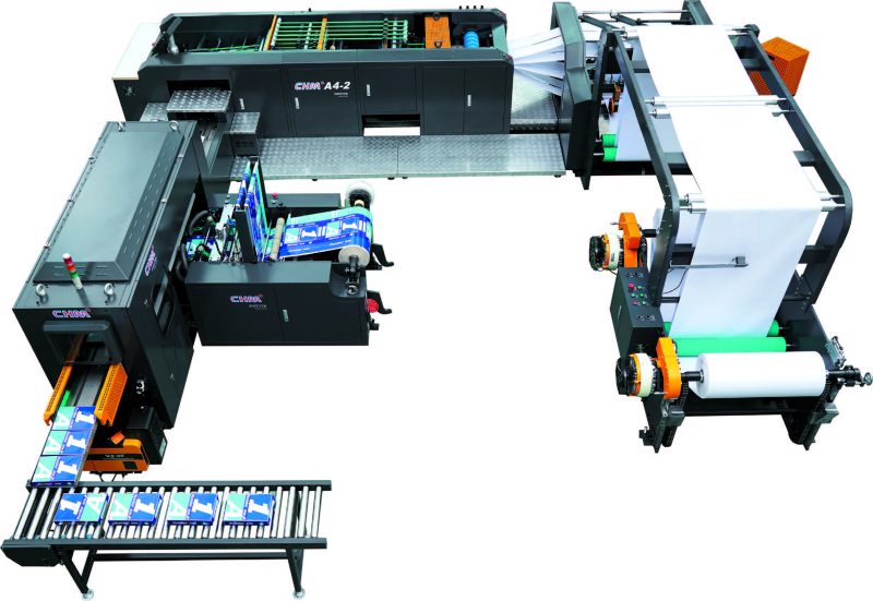 CHM-A4-2 - флаторезательная линия с упаковщиком в пачки А4